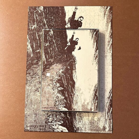 Vintage 1975 Sherlock Holmes 2-Sided Jigsaw Puzzle 500 Pieces 15 x 21 - Complete - Picture 8 of 15